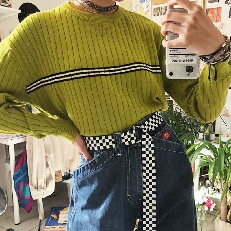 2019 Новый женский осенний свитер зимний шикарный винтажный укороченный топ