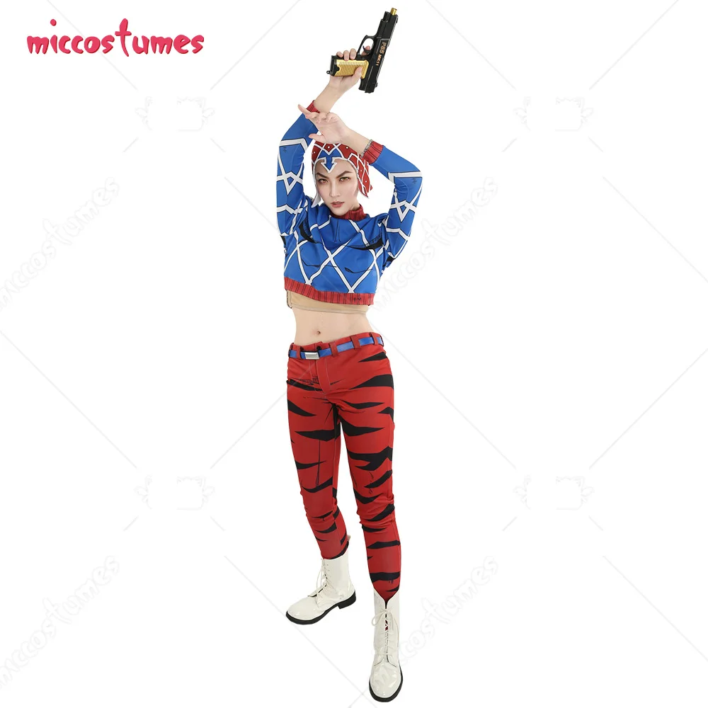 family halloween costumes Golden Wind Guido Mista Cosplay Costume for Women halloween costumes Women's Costumes