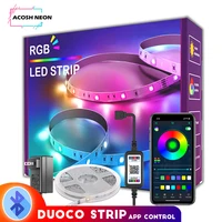 bluetooth smart strip lights 12v led rope light bar wireless 5050 smd led duoco strip app for bedroom home christmas ceiling