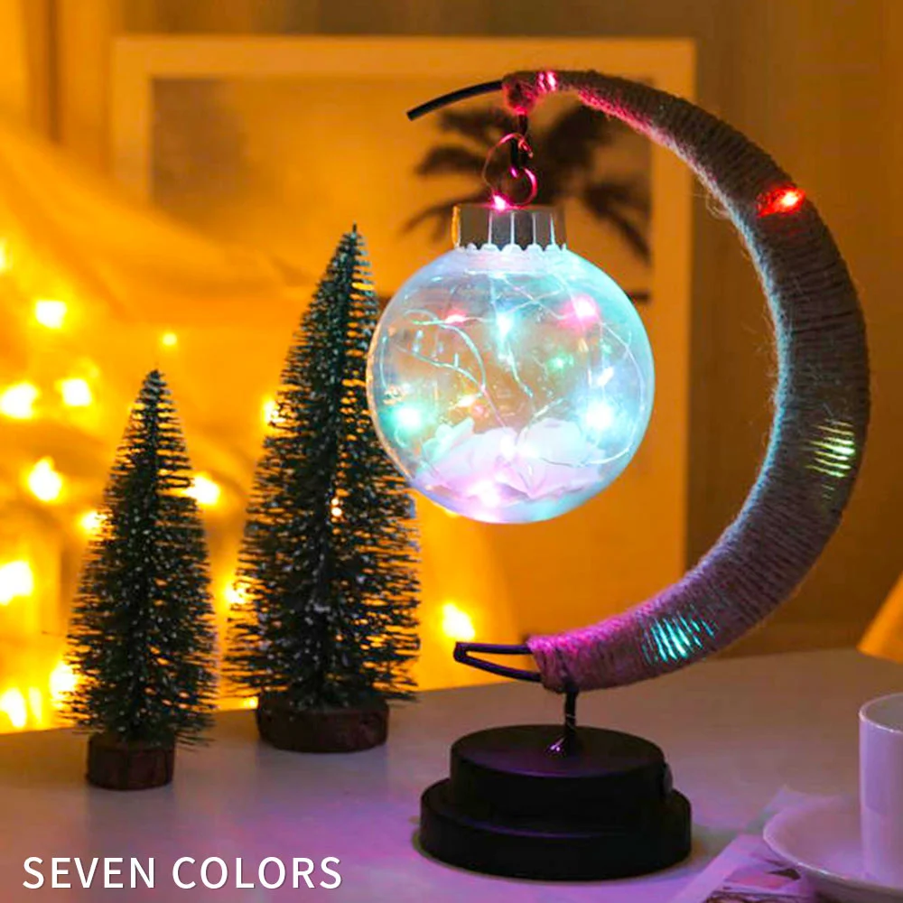 Креативный светильник в форме полумесяца, красочный светильник, ночник в виде Луны для спальни, украшение для рождественской вечеринки, дня... от AliExpress WW