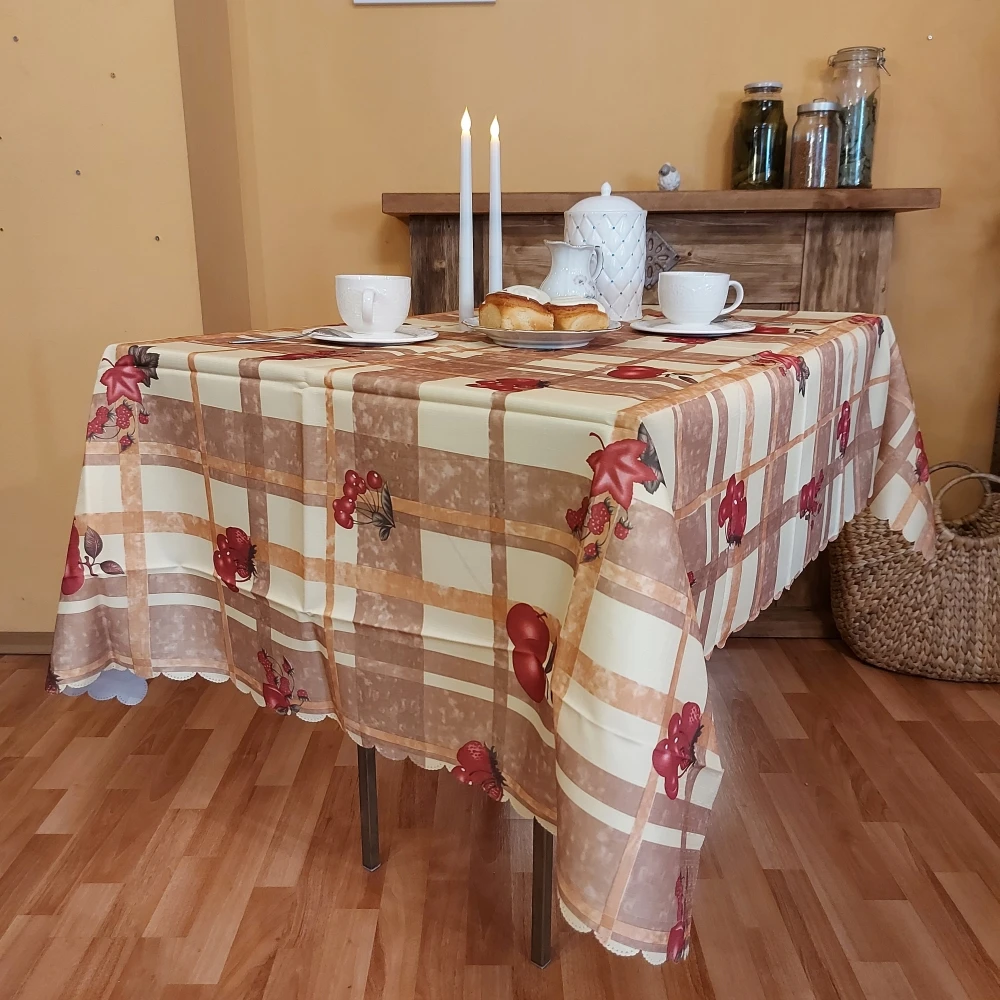Скатерть тефлоновая прямоугольная Santa Barbara T-24 120x160 cm с пятнозащитной пропиткой на
