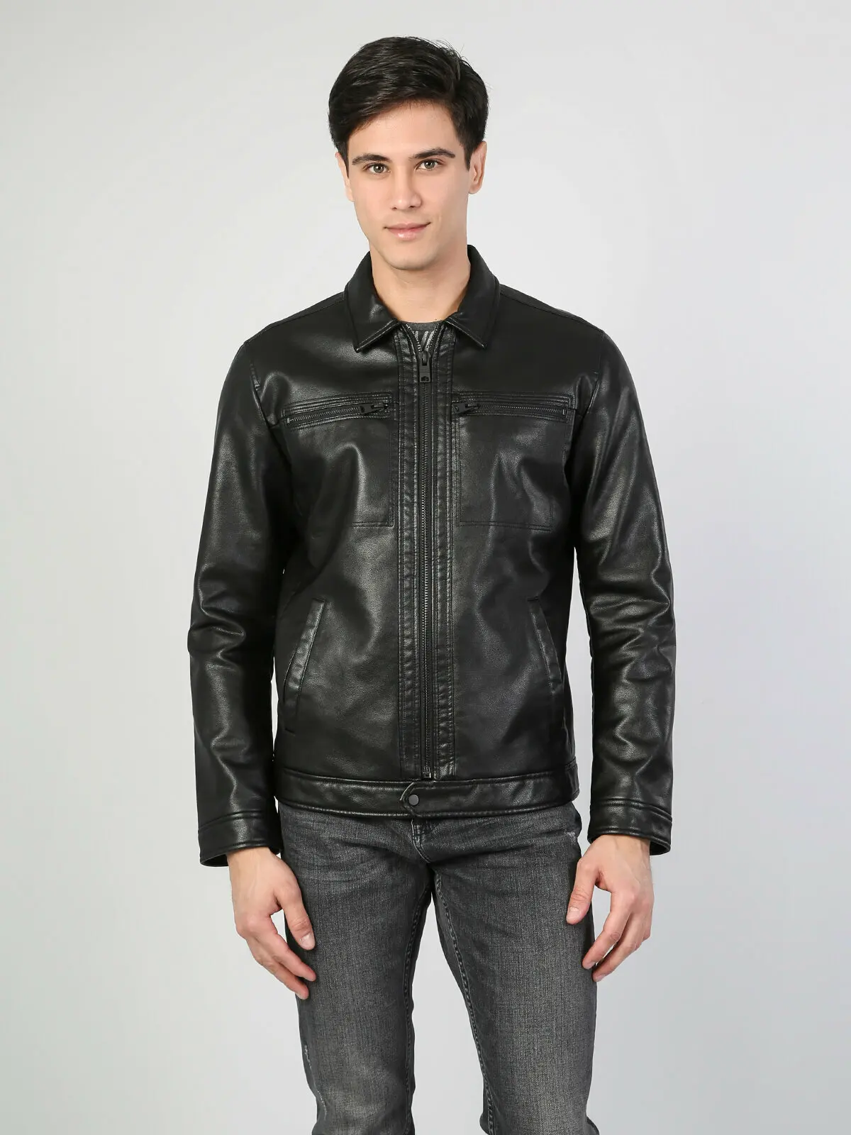 

Men Pu Jacket CL1045424