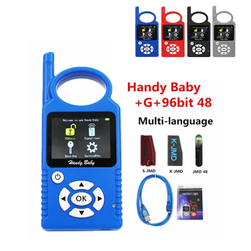 

Original JMD Handy Baby V9.0.6 Auto Key Programmer Hand-held Car Key Copier for 4D/46/48/G/KING/Red Chip with Super Remote and G
