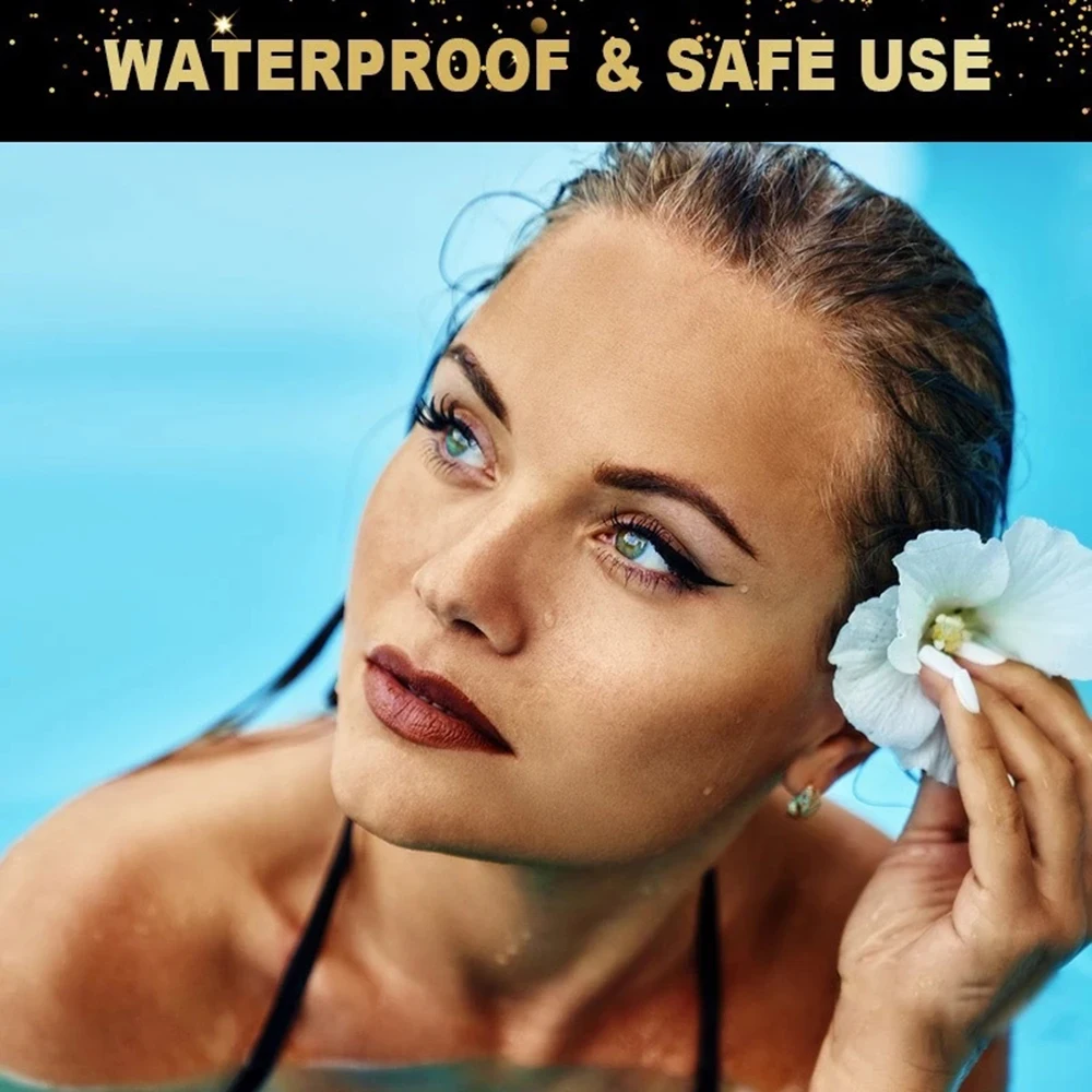 4 пары 2in1 многоразовые подводка для глаз и наклейки &quotресницы&quot