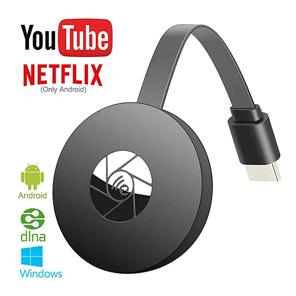 Беспроводной ТВ Стик HDMI Android 4K Ultra HD Anycast Miracast Google Chromecast Netflix Youtube |SmartTV-стики и