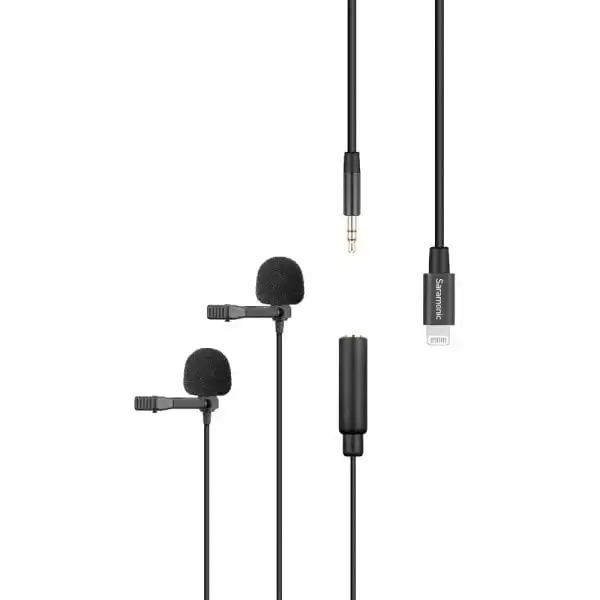 Saramonic LavMicro U1C Петличный микрофон с кабелем 6м и 2мя клипсами разъем Lighting (iPhone) |