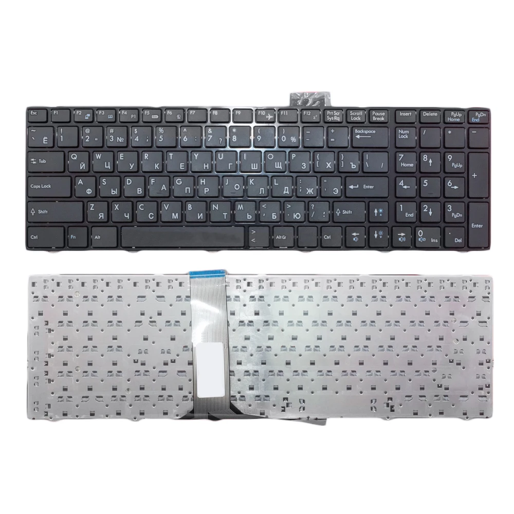 Клавиатура для ноутбука MSI GE70 GP60 черная с черной рамкой |