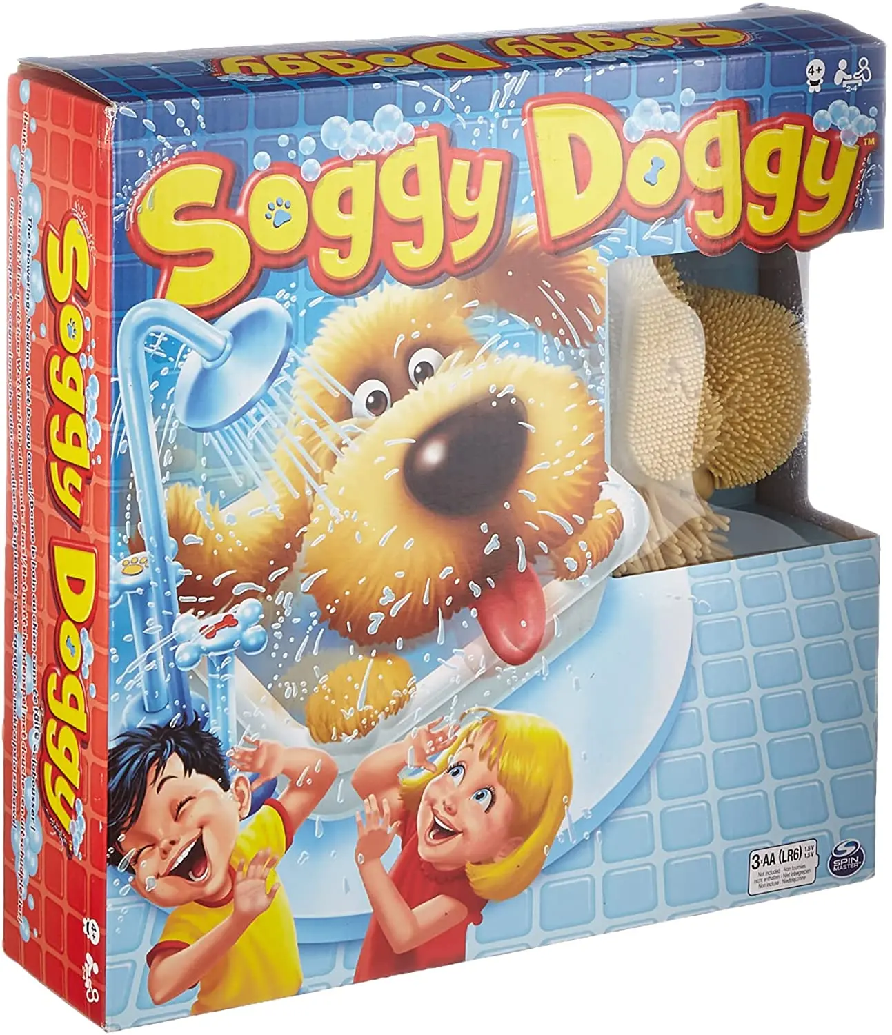 Original Soggy Doggy Rennspiel um Die Hundedusche Mit Echtem Wasser Child Interaction Board Game Friends Toy Electronic Pet Dog