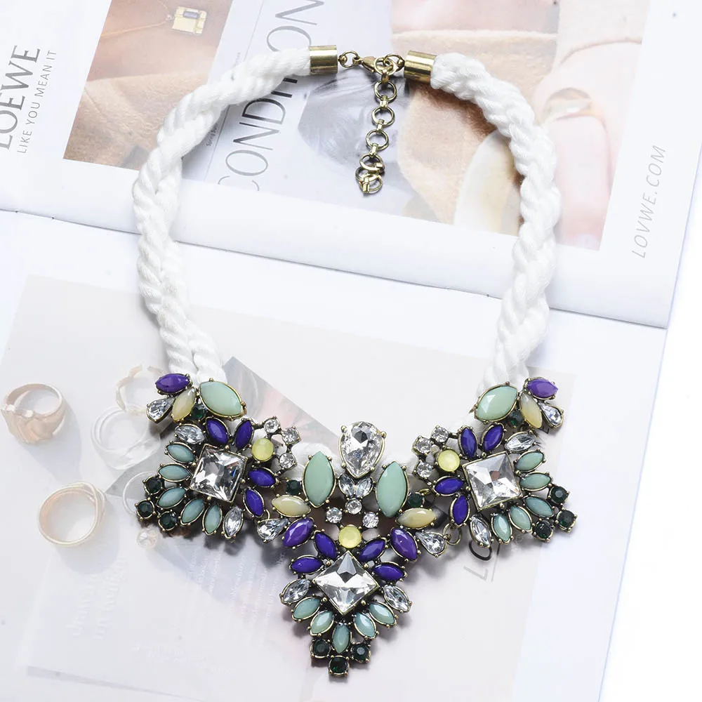 Модный бренд новый дизайн оптовая продажа белая веревка плетеная цепочка