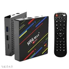 H96 MAX RK3328 Смарт ТВ Box Android 10, 4G, 64 ГБ, 4 Гб оперативной памяти, 32 Гб встроенной памяти, Android 9,0 4K Youtube Media player H96MAX ТВ коробка Декодер каналов кабельного телевидения