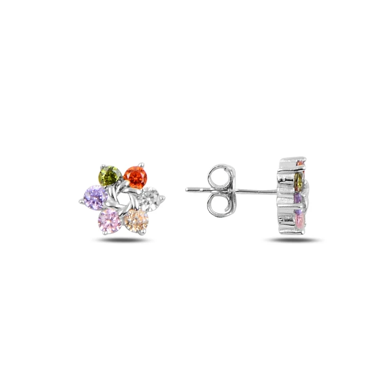 Серебряные 925 пробы циркониевые серьги с кубическим цирконием|Серьги-подвески| |