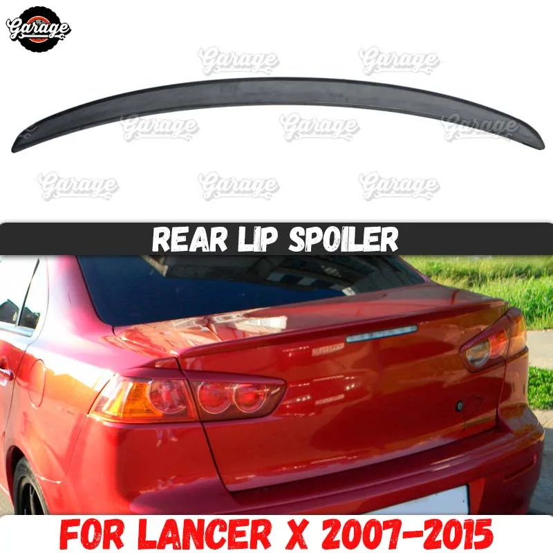 Задний спойлер для Mitsubishi Lancer 10 2007 2015 на крышке багажника ABS пластик