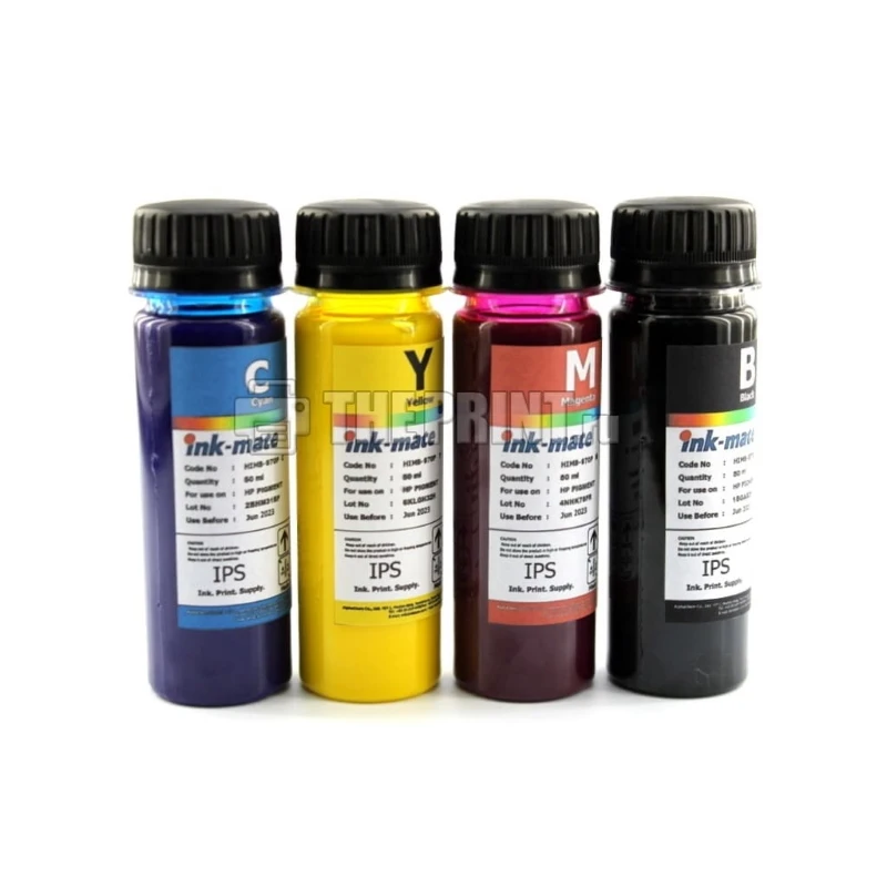 КОМПЛЕКТ ПИГМЕНТНЫХ ЧЕРНИЛ HP INK-MATE (50ML. 4 ЦВЕТА) ДЛЯ КАРТРИДЖЕЙ |