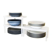 kitchen organizer cabinet plates pot rack cover punching dish drying rack foldable dish plate cup storage holder bowl cup