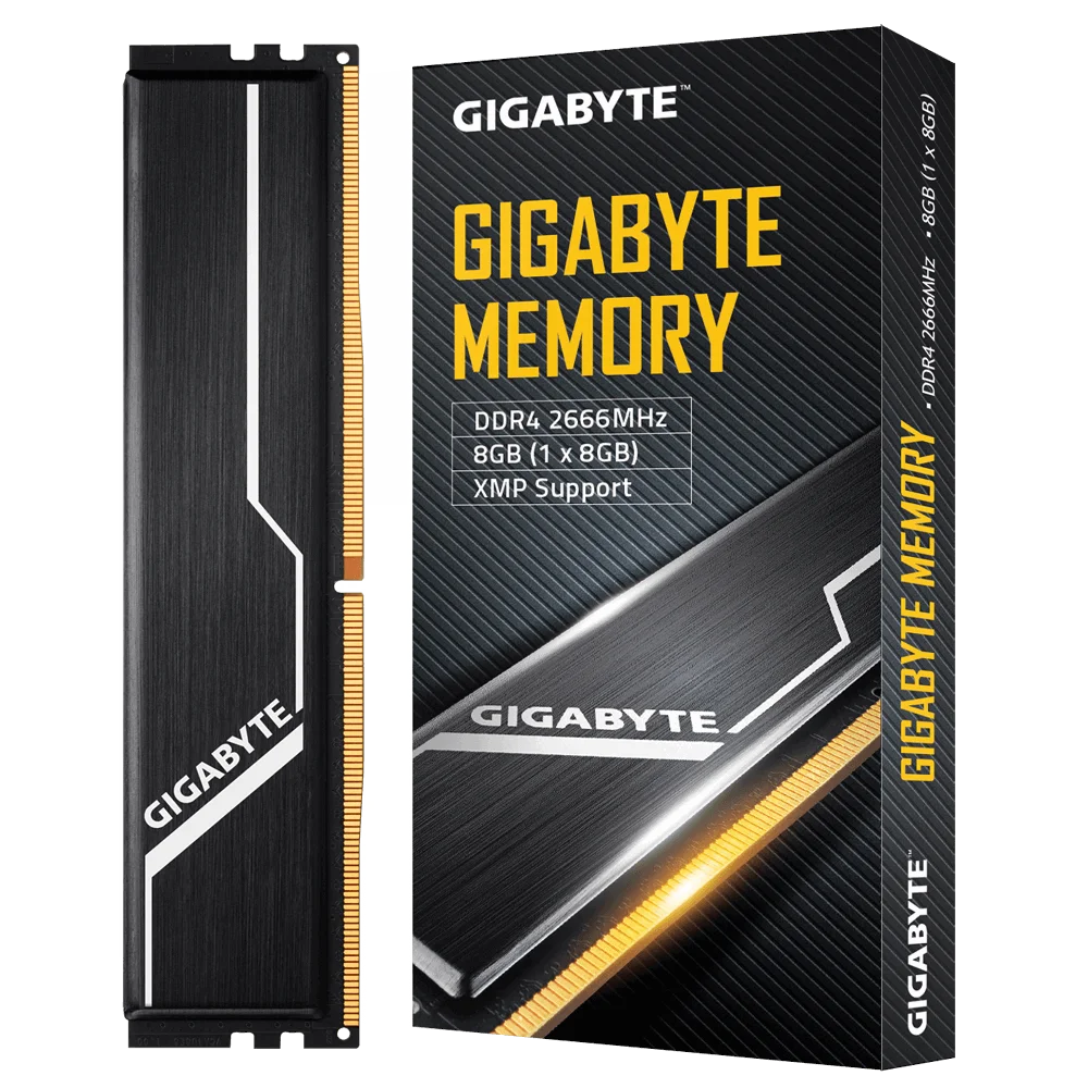 Память GIGABYTE 8Gb DDR4 2666MHz [GP-GR26C16S8K1HU408] | Компьютеры и офис