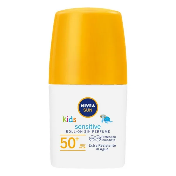 Сворачивающийся солнцезащитный блок чувствительный детский Nivea (50 мл)| |