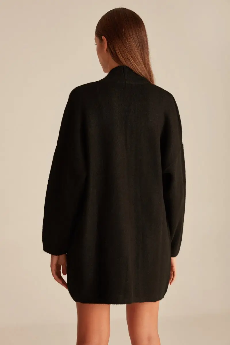 Joinus вязаный кардиган с цветочным дизайном женский черный | Женская одежда