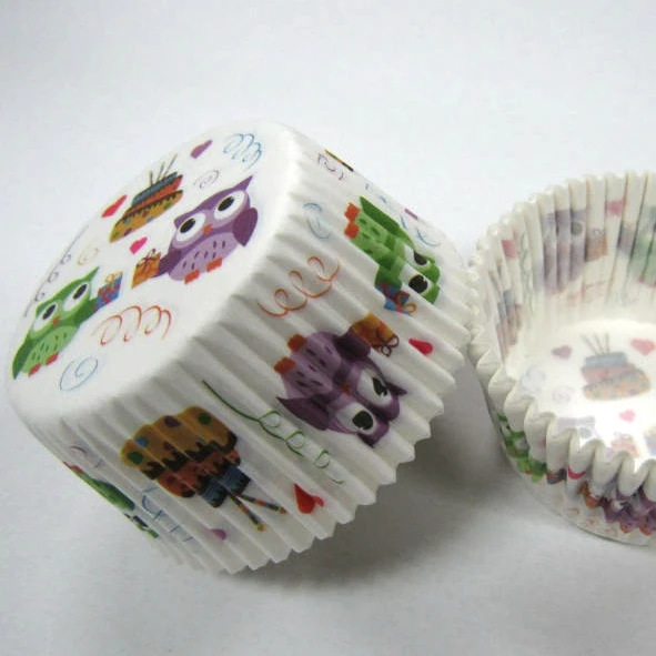 100X бумажные подкладки для кексов милая подставка в виде динозавра поднос