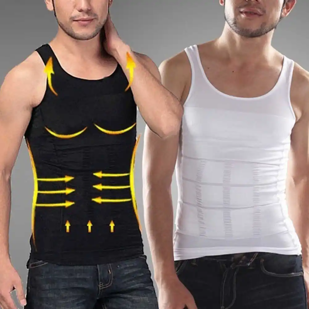 

Shape Men's Slimming Vest Body Shaper Corrective Posture Belly Control Compression Shirt Loss Weight Underwear Corset
