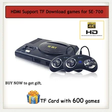 4K HD 16 Bit Super Mini Game Console for Sega MD 100 In 1 Handheld Game Player Double Gamepads in box Controller Adapter Gift