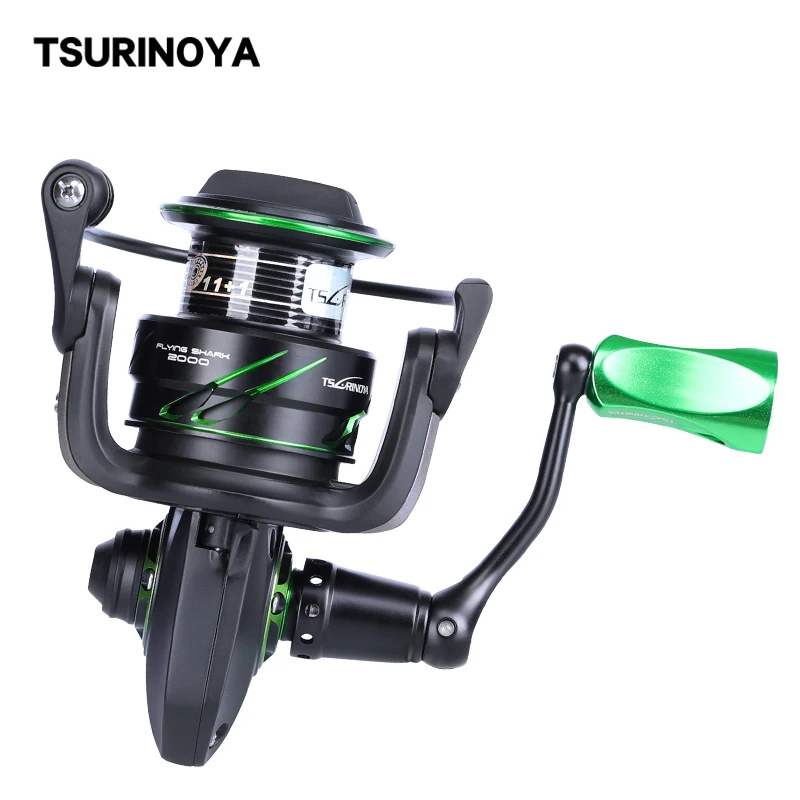 Катушка рыболовная TSURINOYA для морской рыбалки Летающая акула 2000 3000 12BB повышенная