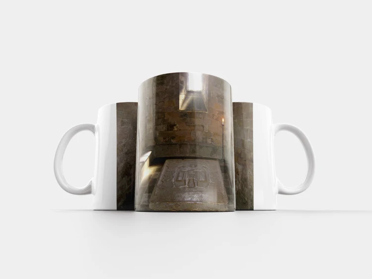 Кружка &quotМогила склеп средневековый&quot 320 мл. белая | Дом и сад