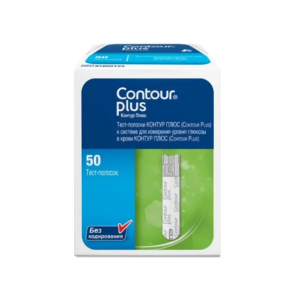 Тест-полоски Contour Plus №50 | Красота и здоровье