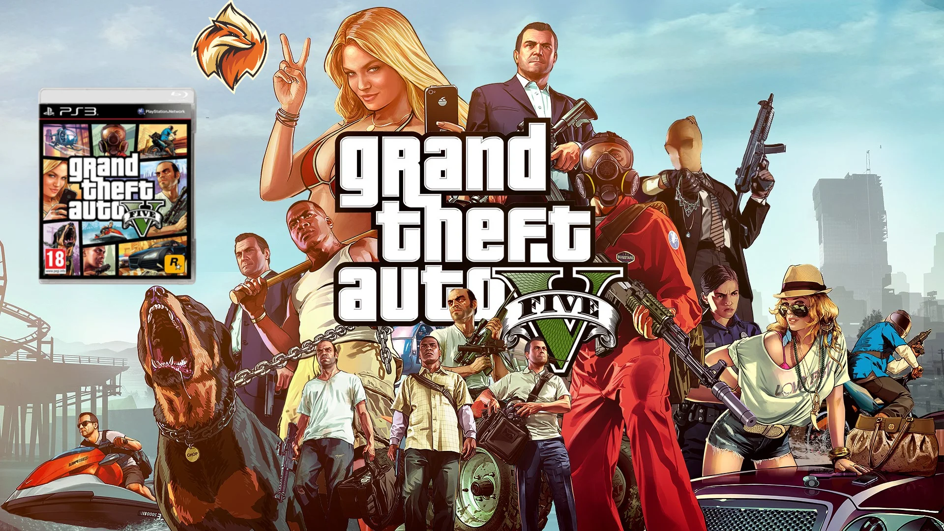 Игра GTA V (5) Grand Theft Auto ГТА PS3 рус |