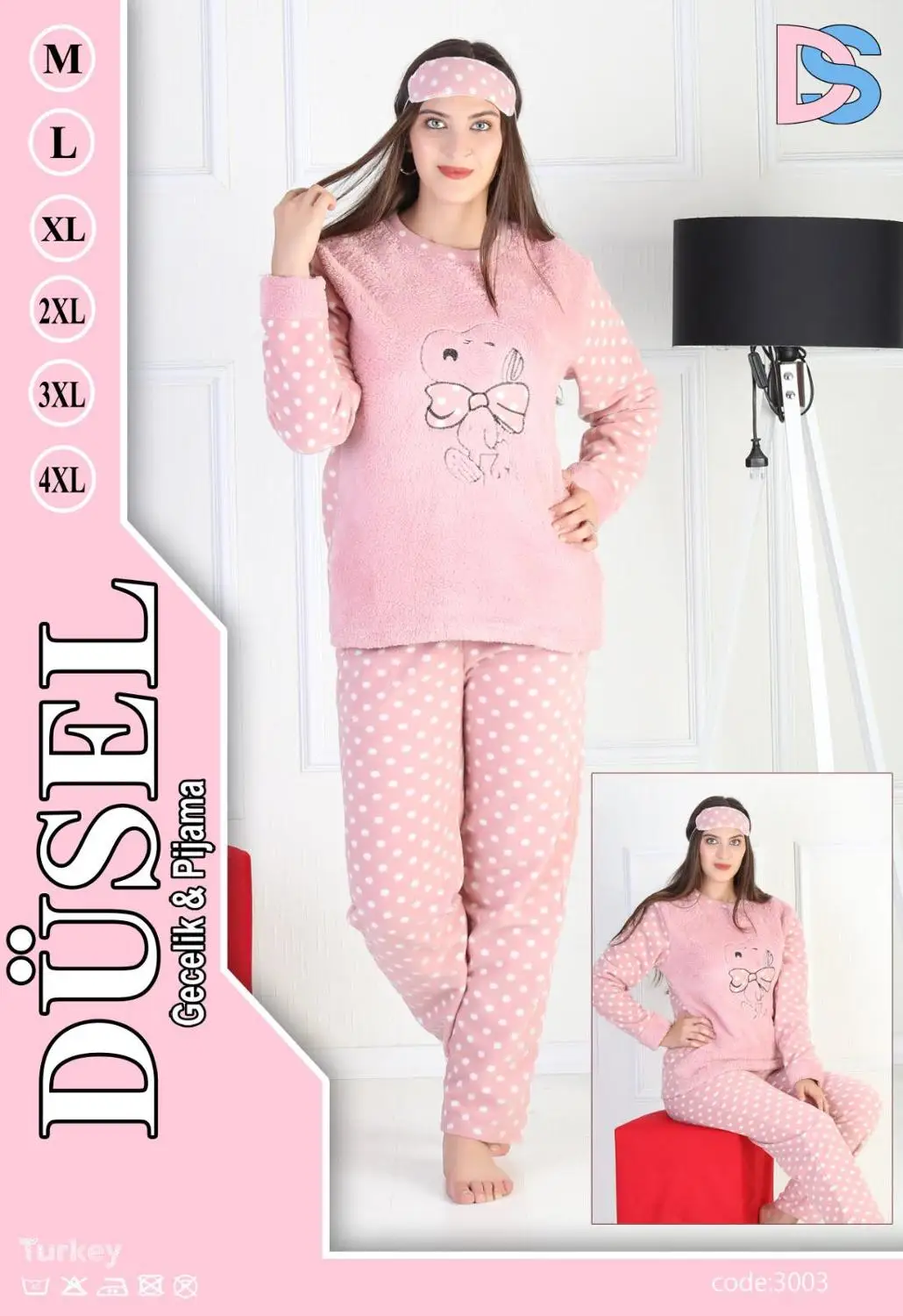 

Women Cotton Pajamas Sets Sleepwear Suit Carton Cute Big Girls Long Sleeve Autumn Winter Homewear Gift for Female