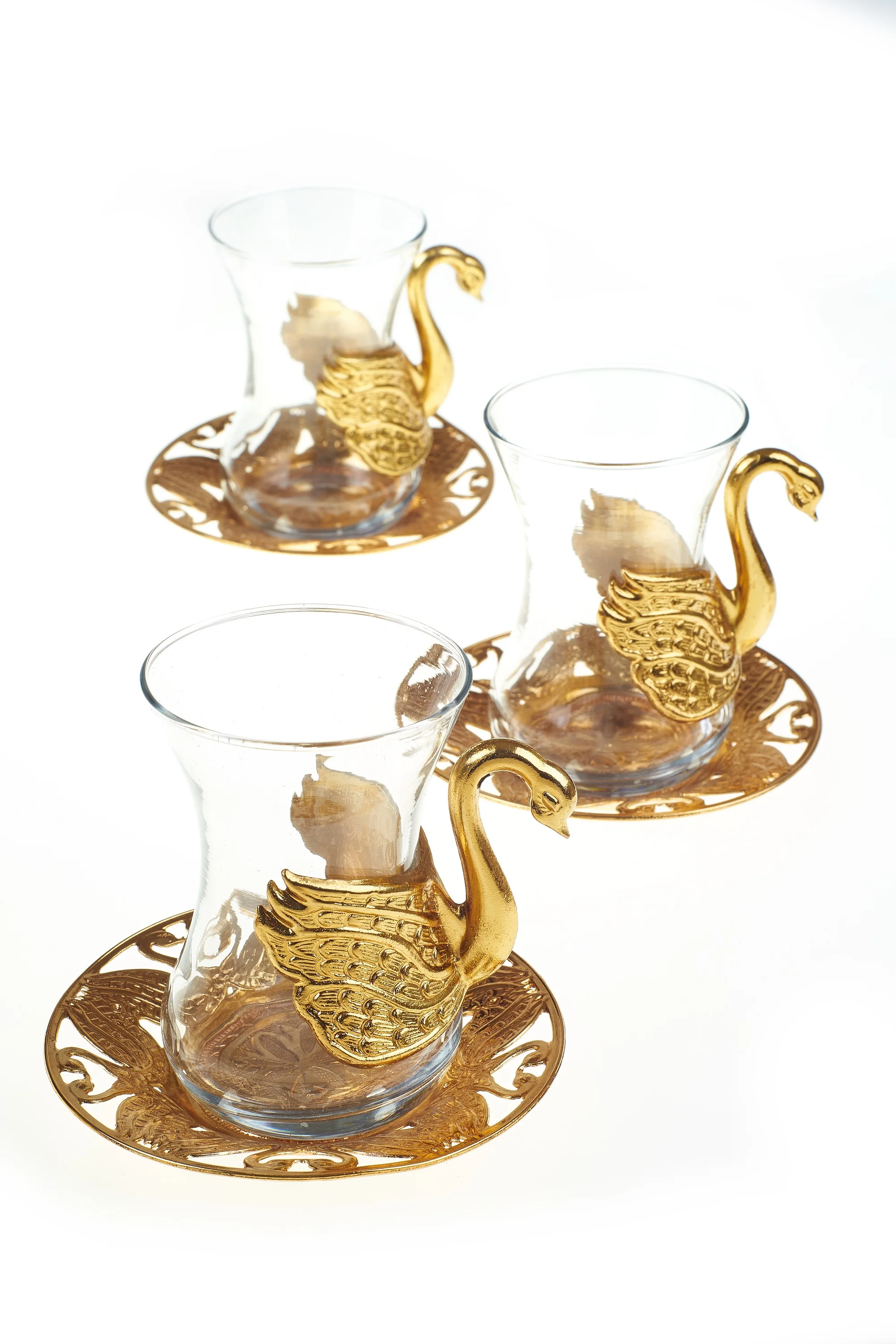 Турецкий чайный набор для 6 человек с сервировочным лотком Турецкая чайная чашка