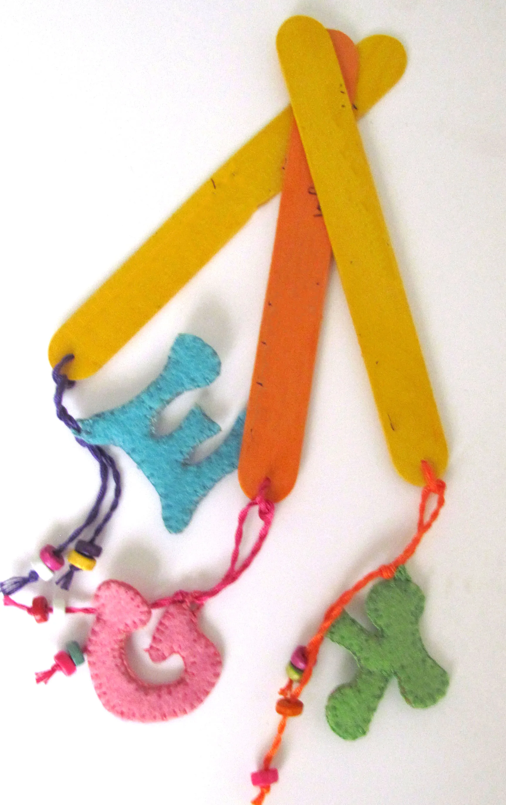 Pafuli Handmade Felt Bookends Pink- G