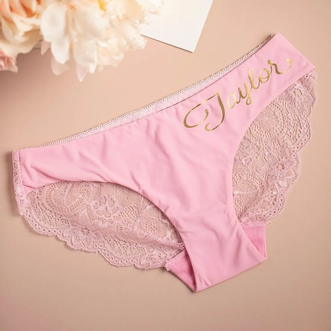 

Custom Gifts For Her Bride Panties Lace Wedding Underwear Bridal Shower Gift Bachelorette Personalized Honeymoon Christmas Gifts