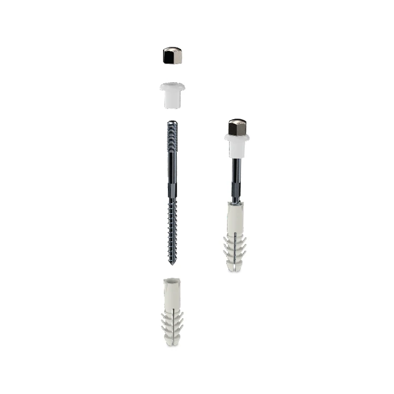

STEEL SCREW M6 STEEL NUT 2 PCS. SET