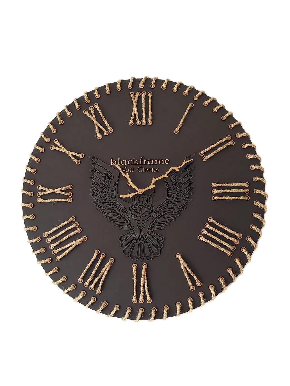 

Authentic Wall Clock brown 60x60cm roman numeral special offer 3d clocks modern home decorations living room