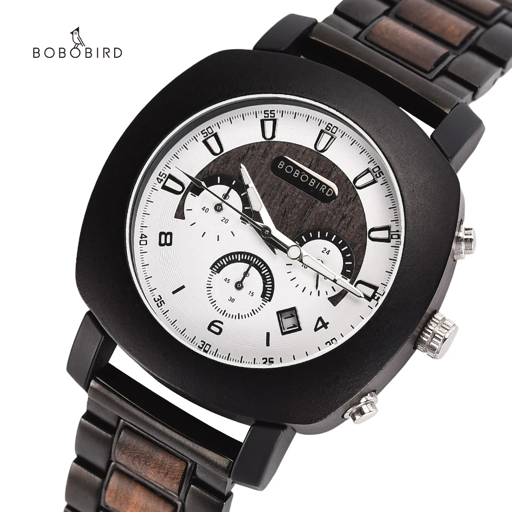 

Роскошные мужские часы BOBOBIRD ручной работы деревянные часы на заказ спортивные 3AT водонепроницаемые кварцевые наручные часы для Rolexable