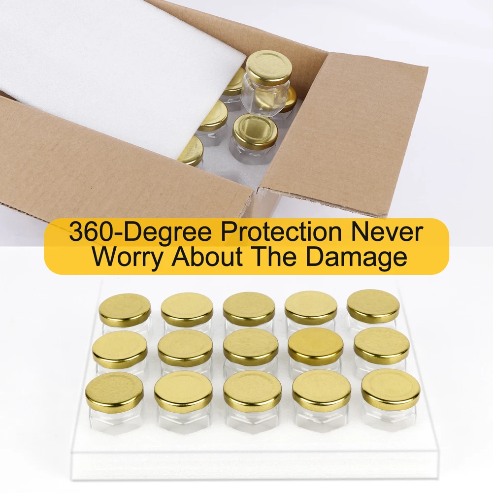 Шестигранная мини-веревка с крышками 45 мл 15 шт. | Дом и сад