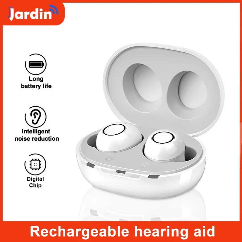 

Digital Hearing Aids Rechargeable CIC Hearing Aid Wireless Sound Amplifier Low Noise For Deafness Audifonos Severe Loss Device