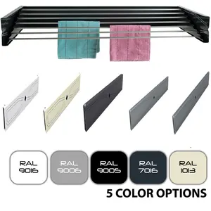 Waaw Dora Bax металлическая настенная складная вешалка для стирки вешалка для сушки для помещений декоративная Выдвижная новая горизонтальная модель