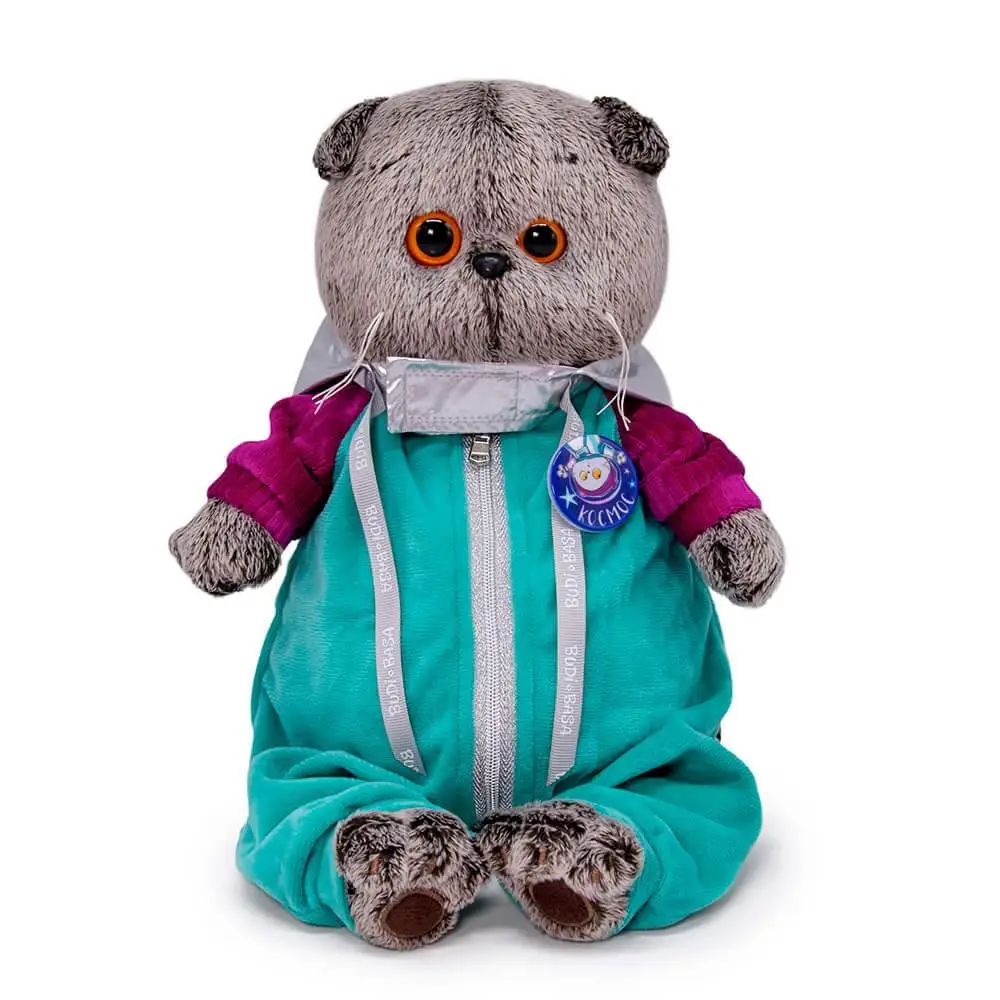Мягкая игрушка Budi Basa Кот Басик в комбинезоне &quotКосмос&quot 19 см Ks19-182 | Игрушки и