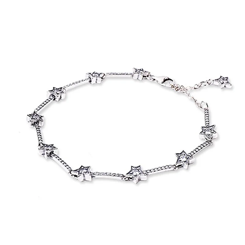 

Fashion Jewelry PANDORA S925 Silver Celestial Stars Bracelet With Gift Box Hot Sale High Quality Popular