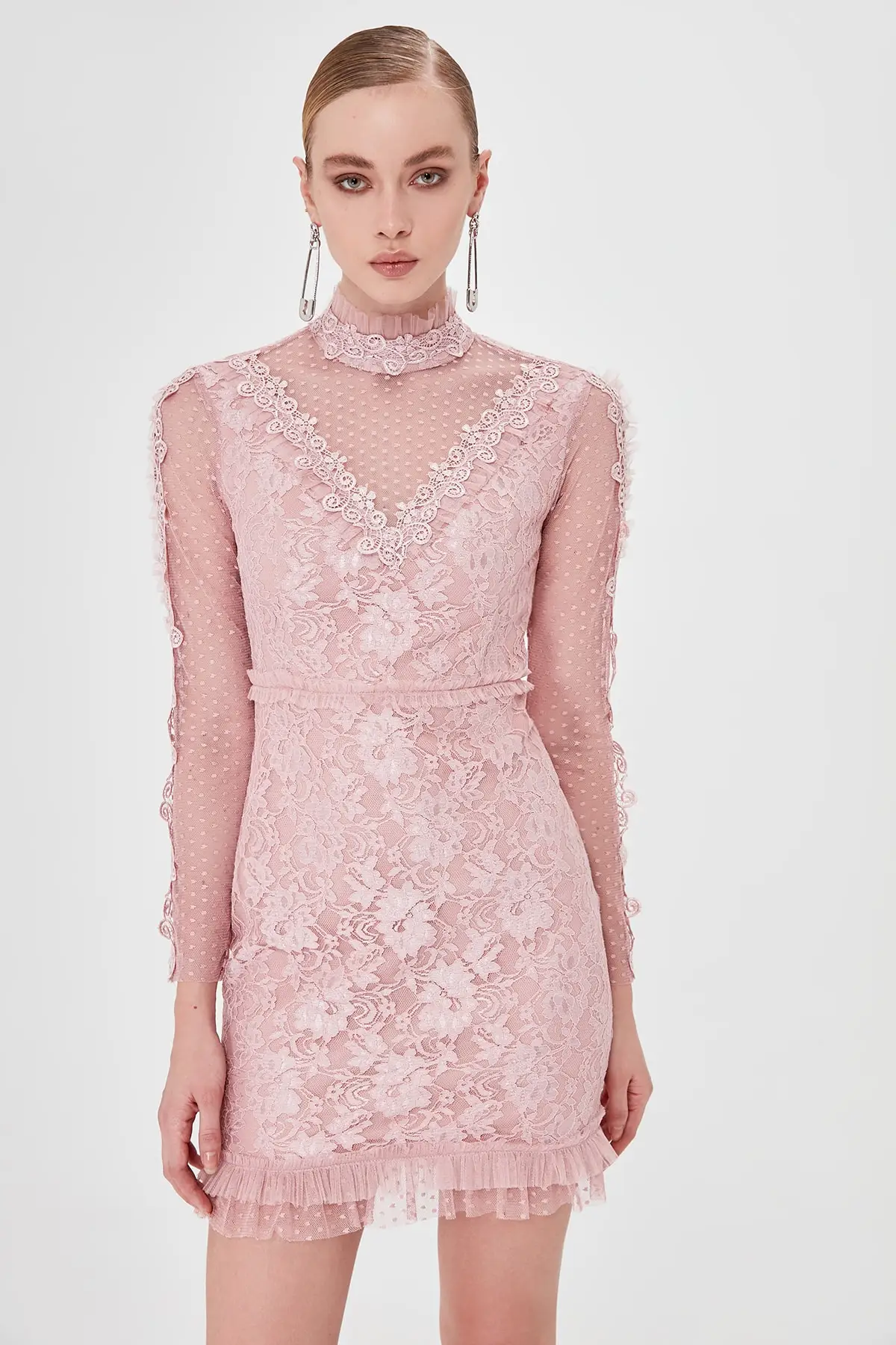 Trendyol платье из тюля TPRSS20EL0066|Женские платья| |