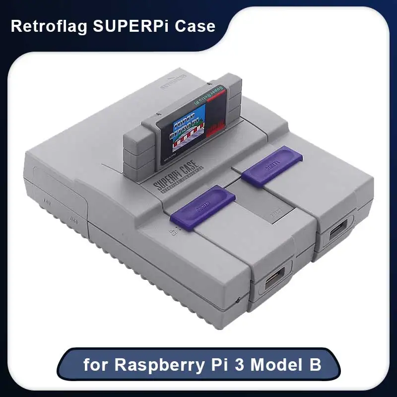 Raspberry Pi 3 Model B Retroflag SUPERPi Case with Safe Shutdown Classic Retropie Game Case-U for Raspberry Pi 3B 3B Plus