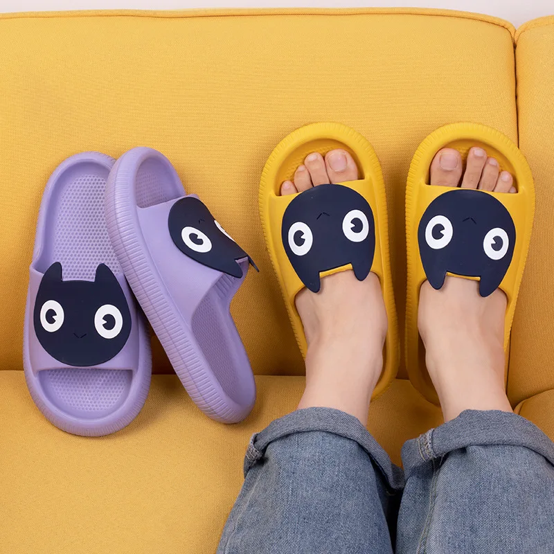 

2022 Summer New Style Shoes Beach Cat Cartoon Sustainable Shock-Proof Slippers for Women