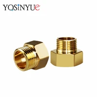 1pc brass 18 14 38 female to male threaded hex bushing reducer copper pipe fitting water gas adapter coupler connector
