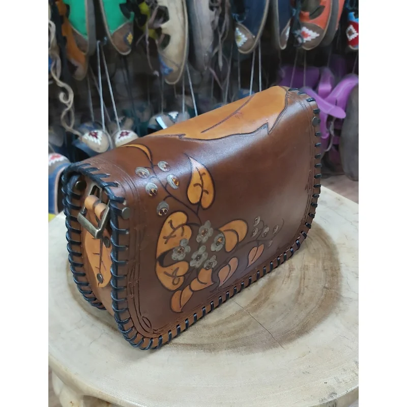 

2021Bags For Women Patterned Genuine Leather Shoulder Waist Bag Types Female Multicolor Winter Autumn Handmade Embroidered