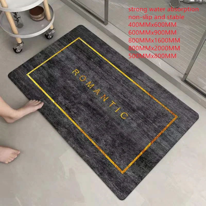 

Super Absorbent Floor Mat Non-Slip Moisture-Proof Bend At Will Fashion Comfortable Foot Floor Mats