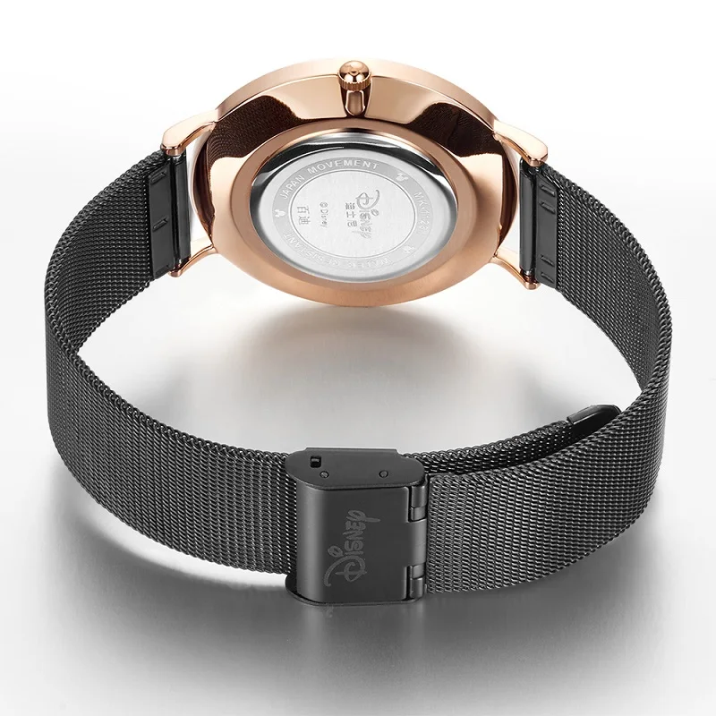 Часы наручные из нержавеющей стали с автодатой и диснеевским Микки Маусом |