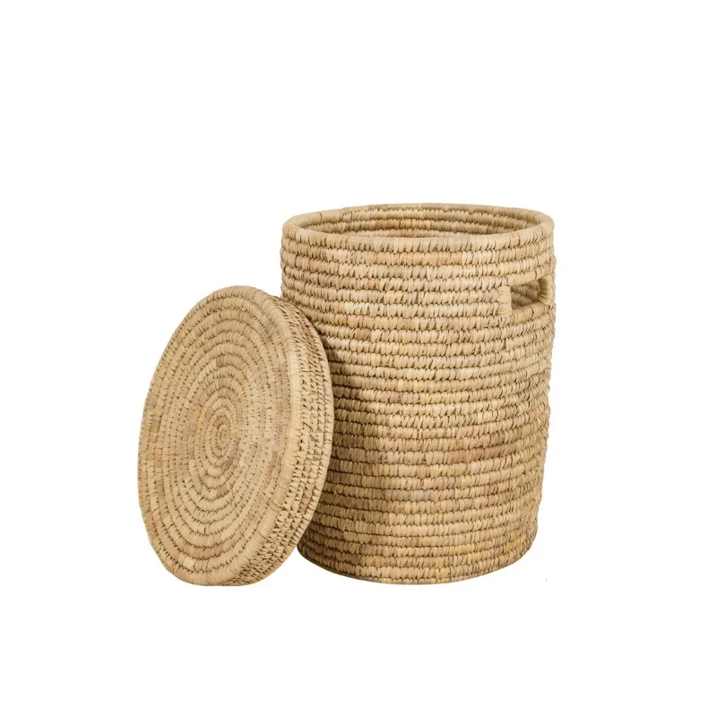 

22 Multi-Purpose Laundry Basket Made of Palm Leaf Medium Size 25*25*22cm