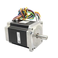 free shipping genuine leadshine 86hs65 2 phase nema 34 hybrid stepper motor with 6 5 n m 4 a length 98 mm shaft 14 mm 8 wires