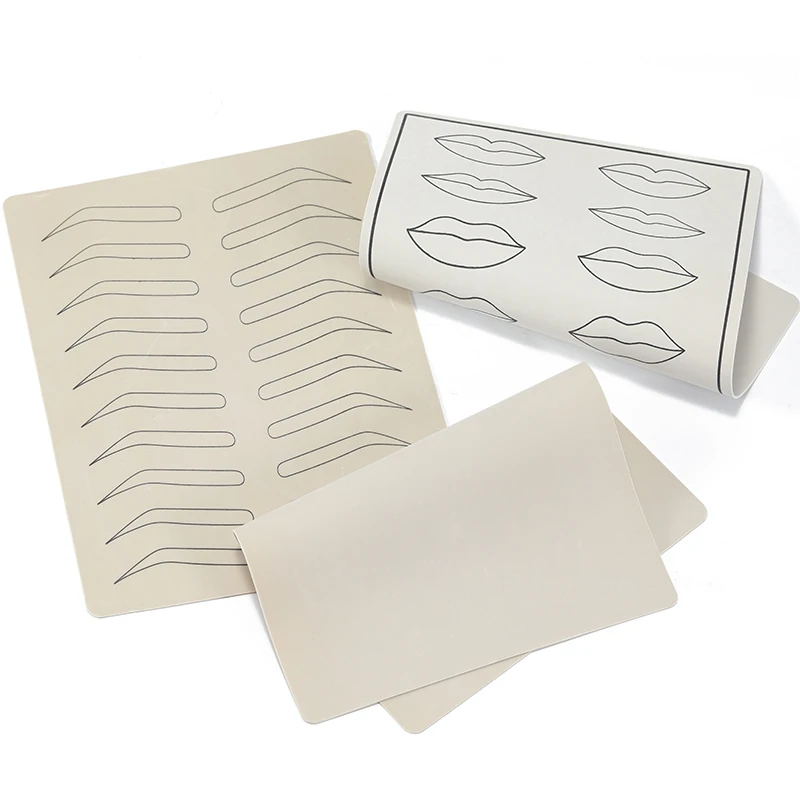 1PCS Lips Eyebrow Tattoo Skin Latex Practice Microblading Blank Fake Beginner Special Designs Supplies |